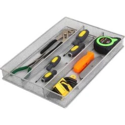 YBM Home Multi Compartment Sectional Wire Mesh Silver Drawer Organizer For Silverware And Gadgets, Pack Of 12 -Target KitchenAid GUEST 99d70668 503f 4617 9445 a6271b6640ad