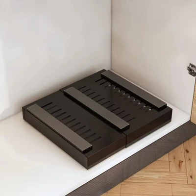 Adjustable Pull Out Cabinet Organizer, Expandable Slide Out Shelf With 3 Rails, Roll Out Drawer For Kitchen Cabinets Or Pantry 7 Adjustable Pull Out Cabinet Organizer, Expandable Slide Out Shelf With 3 Rails, Roll Out Drawer For Kitchen Cabinets Or Pantry - Image 5