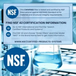 Mist EDR3RXD1 3pk Refrigerator Water Filter Replacement For EveryDrop Filter 3, Whirlpool 4396841 - NSF 42 Certified -Target KitchenAid GUEST 9a335923 c26e 420d b21c 13d882e56b18