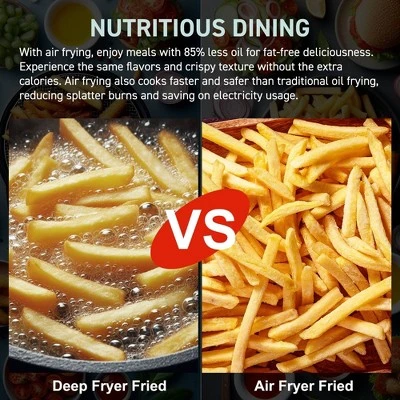 Elite Cuisine 10L Digital Air Fryer Oven - Stainless Steel 6 Elite Cuisine 10L Digital Air Fryer Oven - Stainless Steel - Image 4