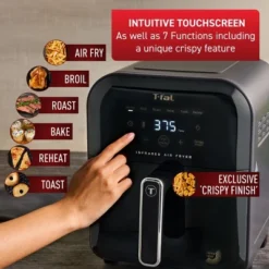 T-fal 6.3 Quart Infrared Air Fryer, 7-In-1 Cooking Functions, Digital Touch Screen, Black 15 T-fal 6.3 Quart Infrared Air Fryer, 7-In-1 Cooking Functions, Digital Touch Screen, Black -Target KitchenAid GUEST 9a5f92ac 40d6 4a74 be11 087f3649625a