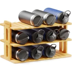 Bamboo Water Bottle Organizer With Labels For Kitchen And Pantry,(3-Tier, Hold 12 Bottles) 13 Bamboo Water Bottle Organizer With Labels For Kitchen And Pantry,(3-Tier, Hold 12 Bottles) -Target KitchenAid GUEST 9a678b45 d9cb 45ed 9485 c77350689340