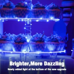 Four-Tier Acrylic Cupcake Stand, Large Cupcake Tray + LED String Lights Top Choice For Wedding & Birthday Party Decorations 12 Four-Tier Acrylic Cupcake Stand, Large Cupcake Tray + LED String Lights Top Choice For Wedding & Birthday Party Decorations -Target KitchenAid GUEST 9a7f8f0b 3b9b 42de a100 e594da2c9fcd