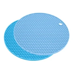 Unique Bargains Heat Resistant Non-slip Flexible Durable Trivet Mat Light Blue, Blue 2 Pcs -Target KitchenAid GUEST 9a8d46ce f699 43b4 bb9f 5f0b67d3436a