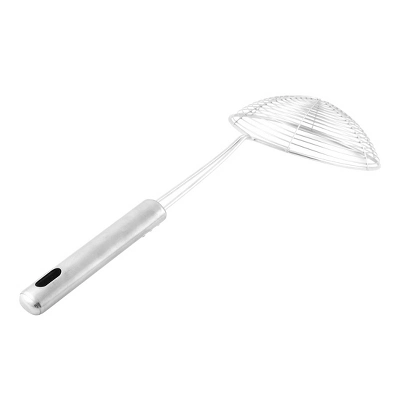 Unique Bargains Kitchen Metal Wire Spiral Mesh Frying Skimmer Strainer Ladle 6'' Dia 1 Pc 4 Unique Bargains Kitchen Metal Wire Spiral Mesh Frying Skimmer Strainer Ladle 6'' Dia 1 Pc - Image 2
