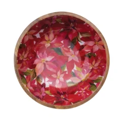 Gallerie II Poinsettia Moments Mango Wood Bowl -Target KitchenAid GUEST 9abd7df5 7c96 4c5a bd9c 2d962197e63b
