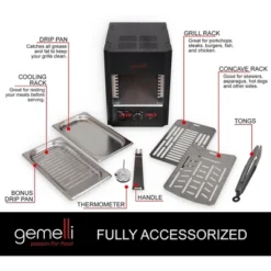 Gemelli Gourmet Steak Grille (1600 Watt), Infrared Superheating Up To 1560 Degrees, Electric Grill (Black) 10 Gemelli Gourmet Steak Grille (1600 Watt), Infrared Superheating Up To 1560 Degrees, Electric Grill (Black) -Target KitchenAid GUEST 9b1bc355 c075 45c9 a6ea 16407e53f548
