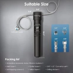 Waterdrop 17UA-UF Under Sink Water Filter, 3 Years/24K Gallons, 0.01 Micron Ultra Filtration, Extra RF17-UF Replacement Filter -Target KitchenAid GUEST 9b378e9b 03a7 4f94 b977 a354da6d7cb8