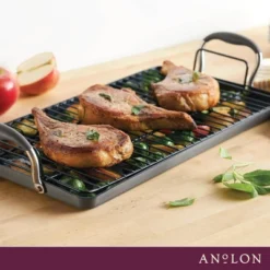 Anolon Advanced Home 10"x18" Double Burner Griddle Moonstone: Nonstick Stovetop Griddle Pan For Gas & Electric Cooktops -Target KitchenAid GUEST 9b3a3acd 8f3e 4e36 8c45 e2b72a3442fa
