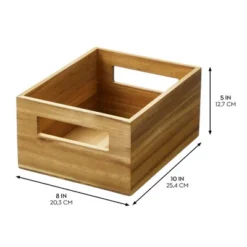 IDesign Acacia Wood Pantry Bin With Handles -Target KitchenAid GUEST 9b419489 5a4f 465a bfab fc0449034956