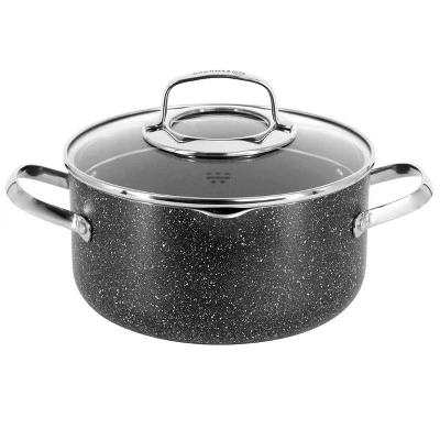 Korkmaz Galaksi Non Stick Casserole With Lid In Black 9 Korkmaz Galaksi Non Stick Casserole With Lid In Black - Image 7