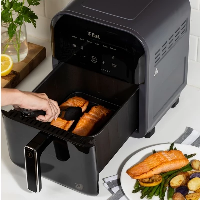 T-fal 6.3 Quart Infrared Air Fryer, 7-In-1 Cooking Functions, Digital Touch Screen, Black 10 T-fal 6.3 Quart Infrared Air Fryer, 7-In-1 Cooking Functions, Digital Touch Screen, Black - Image 8