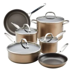 Anolon Ascend 10pc Nonstick Hard Anodized Cookware Set Bronze: Lifetime Warranty, Dishwasher-Safe, Gas & Electric Compatible 21 Anolon Ascend 10pc Nonstick Hard Anodized Cookware Set Bronze: Lifetime Warranty, Dishwasher-Safe, Gas & Electric Compatible -Target KitchenAid GUEST 9b56e46b dd07 475c a42d 1fec590cb367