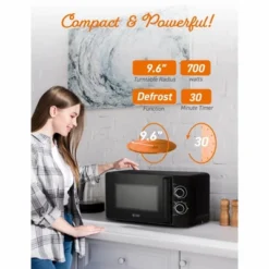 Commercial CHEF Small Microwave 0.7 Cu. Ft. Countertop Microwave With Mechanical Contro -Target KitchenAid GUEST 9b716bed 258f 4bf7 b495 979a531fb937