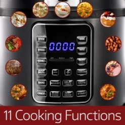 MegaChef 6 Quart 11-in-1 Electric Pressure Cooker, Multi-Cooker With Stainless Steel Crock -Target KitchenAid GUEST 9b7f6922 7ab1 4b3e 81a8 38e3830c2478