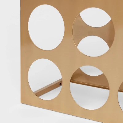 6 Bottles Delavan Collection Metal Stand Wine Rack Gold - Threshold™ 4 6 Bottles Delavan Collection Metal Stand Wine Rack Gold - Threshold™ - Image 2