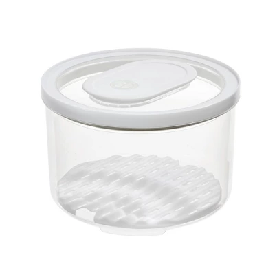 IDesign Round Produce Bin With Drainage Tray And Lid 11 IDesign Round Produce Bin With Drainage Tray And Lid - Image 9