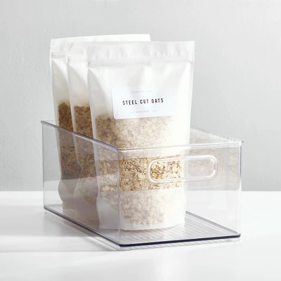 IDesign Plastic Stackable Fridge Bin With Handles, Set Of 4, Clear, Made In USA 8 IDesign Plastic Stackable Fridge Bin With Handles, Set Of 4, Clear, Made In USA - Image 6