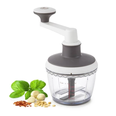 PL8 High Speed Mini Chopper: Manual Vegetable & Veggie Chopper, Dishwasher-Safe, Clear/Gray/White, 1 Blade 3 PL8 High Speed Mini Chopper: Manual Vegetable & Veggie Chopper, Dishwasher-Safe, Clear/Gray/White, 1 Blade