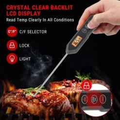 ThermoPro TP15HW Waterproof Digital Instant Read Meat Thermometer Food Turkey Cooking Kitchen Thermometer With Magnet And Backlight -Target KitchenAid GUEST 9c935846 0080 4592 9b58 d33c33be2541