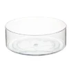 IDesign Divided 9.5-inch Lazy Susan For Kitchen Storage - Clear/White