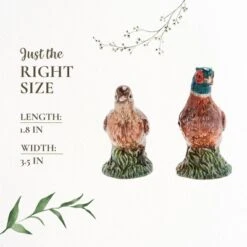 Spode Woodland Festive Woodland Pheasant Salt & Pepper Shakers - Rustic Bird Table Accents, Fall Dining Décor, Male And Female Dolomite Pheasants -Target KitchenAid GUEST 9cba4f57 20bb 44e6 b817 d729e2634e0f