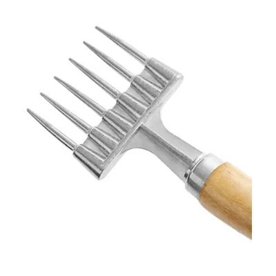 Winco Ice Chipper With Wooden Handle, 6 Prong - Pack Of 2 4 Winco Ice Chipper With Wooden Handle, 6 Prong - Pack Of 2 - Image 2