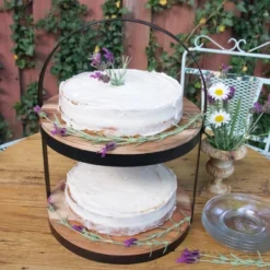 BIRDROCK HOME 2-Tier Cupcake And Cake Stand With Handle -Target KitchenAid GUEST 9d5cec4d 32f3 4f34 9ced dd01239eeaa2