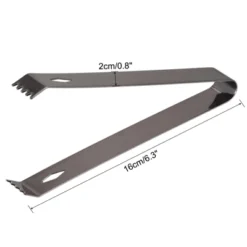 Unique Bargains Stainless Steel Well-polished Mini Ice Bucket Cube Sugar Ice Tongs