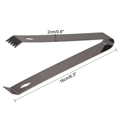 Unique Bargains Stainless Steel Well-polished Mini Ice Bucket Cube Sugar Ice Tongs 3 Unique Bargains Stainless Steel Well-polished Mini Ice Bucket Cube Sugar Ice Tongs