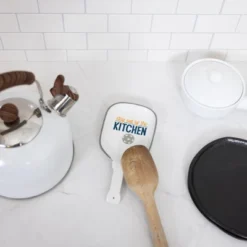 Pavilion Gift Company - Out Of The Kitchen - 4" X 8" Spoon Rest - Spoon Rests