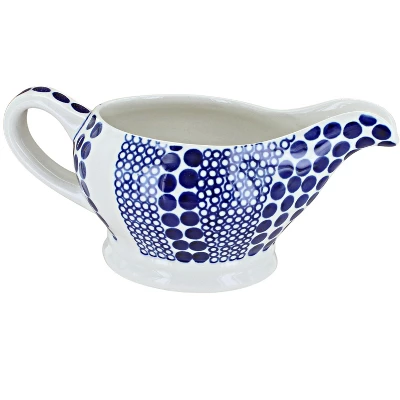 Blue Rose Polish Pottery 1258 Zaklady Gravy Boat 15 Blue Rose Polish Pottery 1258 Zaklady Gravy Boat - Image 13