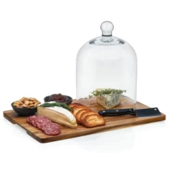 Libbey Acaciawood 4 Piece Cheese Board Serving Set With Glass Dome -Target KitchenAid GUEST 9df92949 bc40 4cc4 9667 aa841dd374eb