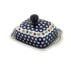 Blue Rose Polish Pottery 858 Zaklady Square Butter Dish -Target KitchenAid GUEST 9dfece3c 5127 4ca7 9a84 c77482188de9