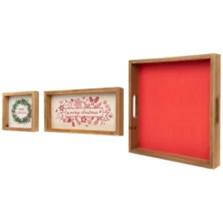 Northlight Wooden "Merry Christmas" Plaques And Serving Tray With Handles - 16" - Set Of 3 -Target KitchenAid GUEST 9e026125 9e85 4da9 854b 79081dfe380f