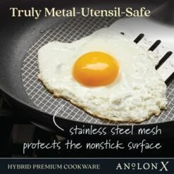 Anolon X 8.5" And 10" Hybrid Nonstick Induction Frying Pan Se Charcoal Gray -Target KitchenAid GUEST 9e1af5a2 3ba1 4e36 aa42 caa174b69eb0