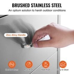 VEVOR Outdoor Kitchen Drawers 18W X 20.6H X 12.7D Inch, Flush Mount Double BBQ Drawers Stainless Steel With Handle, BBQ Island Drawers,Silver -Target KitchenAid GUEST 9e243ac8 eb2a 4b07 a517 59dc0f91100a