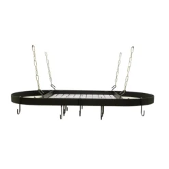 Range Kleen Black Enameled Steel Oval Hanging Pot Rack: Ceiling Kitchen Organizer, Pot Hanger, 1 Year Warranty 11 Range Kleen Black Enameled Steel Oval Hanging Pot Rack: Ceiling Kitchen Organizer, Pot Hanger, 1 Year Warranty -Target KitchenAid GUEST 9e4729d1 a104 449d 86a3 a0a7dcd54a6b