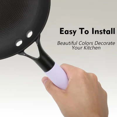Imarku Removable Handle For 8-inch Honeycomb Cast Iron Skillet Pan, Detachable Handle Replacement, Purple 4 Imarku Removable Handle For 8-inch Honeycomb Cast Iron Skillet Pan, Detachable Handle Replacement, Purple - Image 2