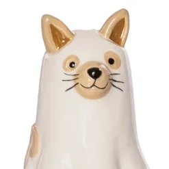 Gallerie II Ghost Cats Halloween Costume Dolomite Salt & Pepper Shakers Set Of 2