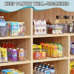 Tree City Clear Pantry Organizer Bins With Removable Dividers - Stackable Kitchen & Fridge Storage Containers 12 Tree City Clear Pantry Organizer Bins With Removable Dividers - Stackable Kitchen & Fridge Storage Containers -Target KitchenAid GUEST 9f18b688 f013 4342 9384 8486107b0821