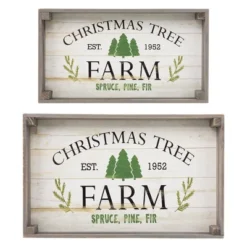 Northlight Set Of 2 Gray And White Farm Fresh Christmas Trees Wooden Tray Hanging Signs 21" 23 Northlight Set Of 2 Gray And White Farm Fresh Christmas Trees Wooden Tray Hanging Signs 21" -Target KitchenAid GUEST 9f46ad54 968d 4faa 97c4 4c5beed94744