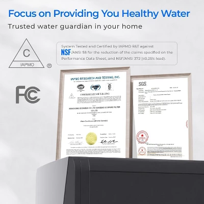 Waterdrop X16 Tankless Reverse Osmosis System NSF/ANSI 58 And 372 Certified Under Sink RO Alkaline Mineral PH Water Filter Pitcher 4 Waterdrop X16 Tankless Reverse Osmosis System NSF/ANSI 58 And 372 Certified Under Sink RO Alkaline Mineral PH Water Filter Pitcher - Image 2