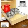 Lynk Professional 14"x21" Select Sliding Pull Out Cabinet Drawers Organizer Wood Chrome: Kitchen Storage, Ball Bearing Glides -Target KitchenAid GUEST 9f8e38ee c24a 44b4 8f8d f553906a8993