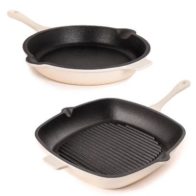 BergHOFF Neo 2Pc Cast Iron Cookware Set, 10" Fry Pan & 11" Grill Pan 16 BergHOFF Neo 2Pc Cast Iron Cookware Set, 10" Fry Pan & 11" Grill Pan - Image 14