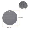 Unique Bargains Heat Resistant Non-slip Flexible Durable Trivet Mat 7.08" X 7.08" X 0.24" Deep Gray 2 Pcs -Target KitchenAid GUEST 9fa3a3d2 f1de 4169 bdb8 60ceb02b8443