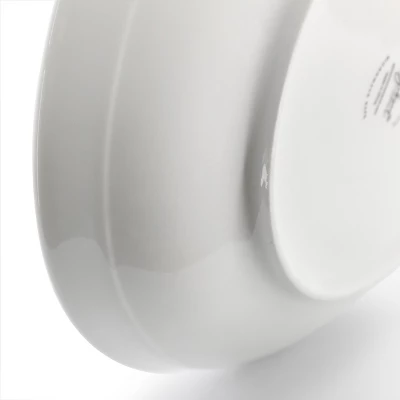 Gibson Home 2 Piece 11 Inch Round Fine Ceramic Serving Bowl Set In White 5 Gibson Home 2 Piece 11 Inch Round Fine Ceramic Serving Bowl Set In White - Image 3