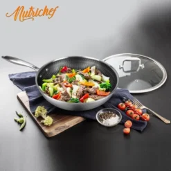 NutriChef 8'' Stainless Steel Stir Fry Pan With Glass Lid - Triply Non-Stick Coating, Scratch-Resistant 16 NutriChef 8'' Stainless Steel Stir Fry Pan With Glass Lid - Triply Non-Stick Coating, Scratch-Resistant -Target KitchenAid GUEST 9ffb1ab1 cc8c 4baa 8948 3b8912b26aab