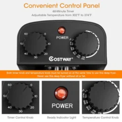 Costway Electric Deep Fryer 3.2 QT/12-Cup Stainless Steel 1700W With Frying Basket 19 Costway Electric Deep Fryer 3.2 QT/12-Cup Stainless Steel 1700W With Frying Basket -Target KitchenAid GUEST 9ffdf08c a000 4797 b9f6 9b62586ff3da