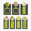 Vegetable Chopper Multifunctional 8 Blades Grater Slicer